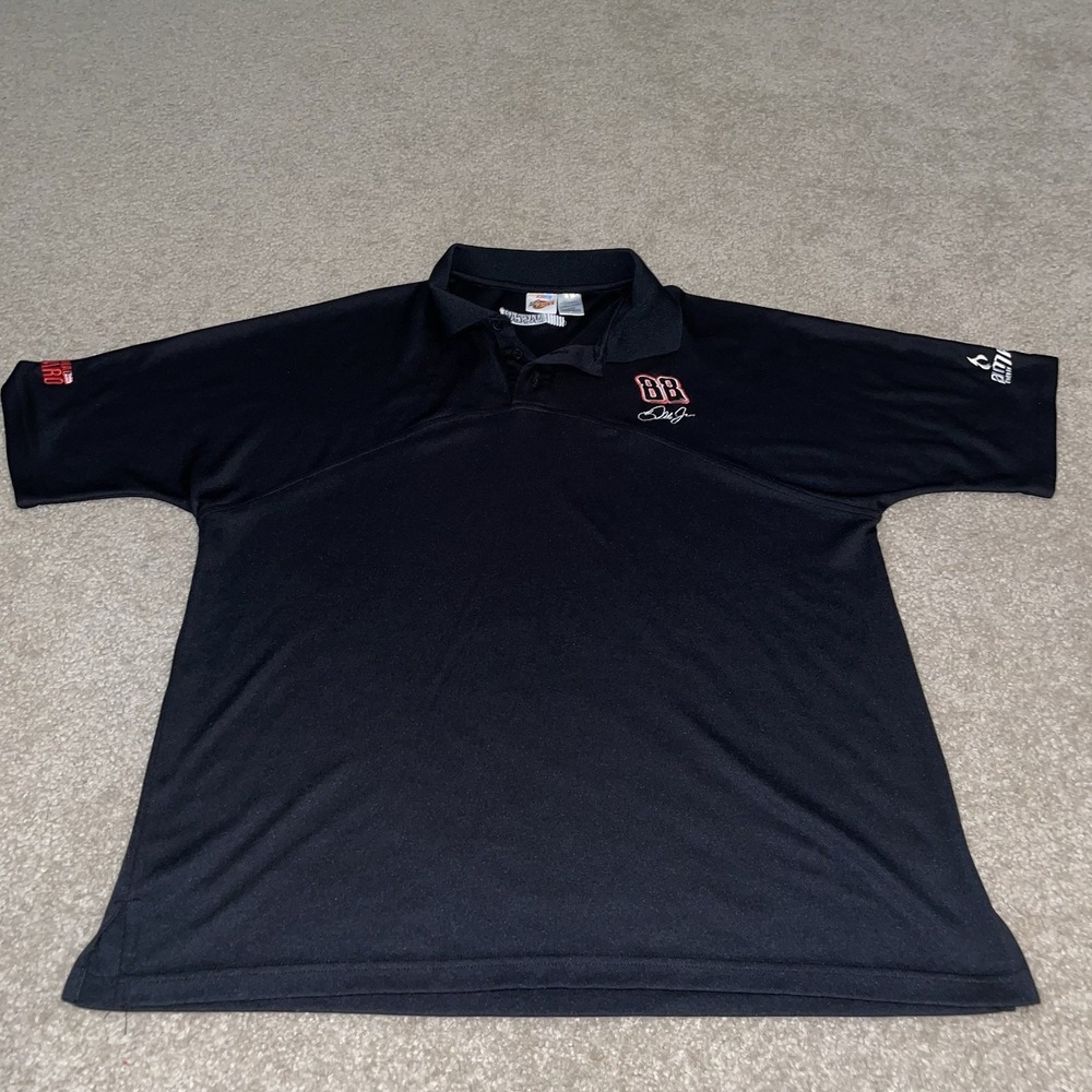 NASCAR Dale Earnhardt Jr 88 Winners Circle Polo Shirt Mens Large National Guard